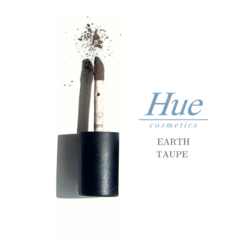 Hue cosmetics brow fiber Earth taupe swatch