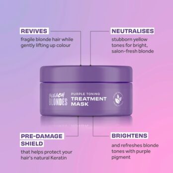 Lee Stafford Bleach Blondes Purple Toning Treatment Mask - 200ml