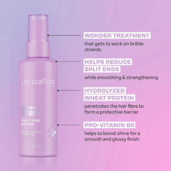 Blonde care Haircare Hårpleje skønhed Beauty selfcare Velvære hårmaske hair treatment split end serum sundt hår