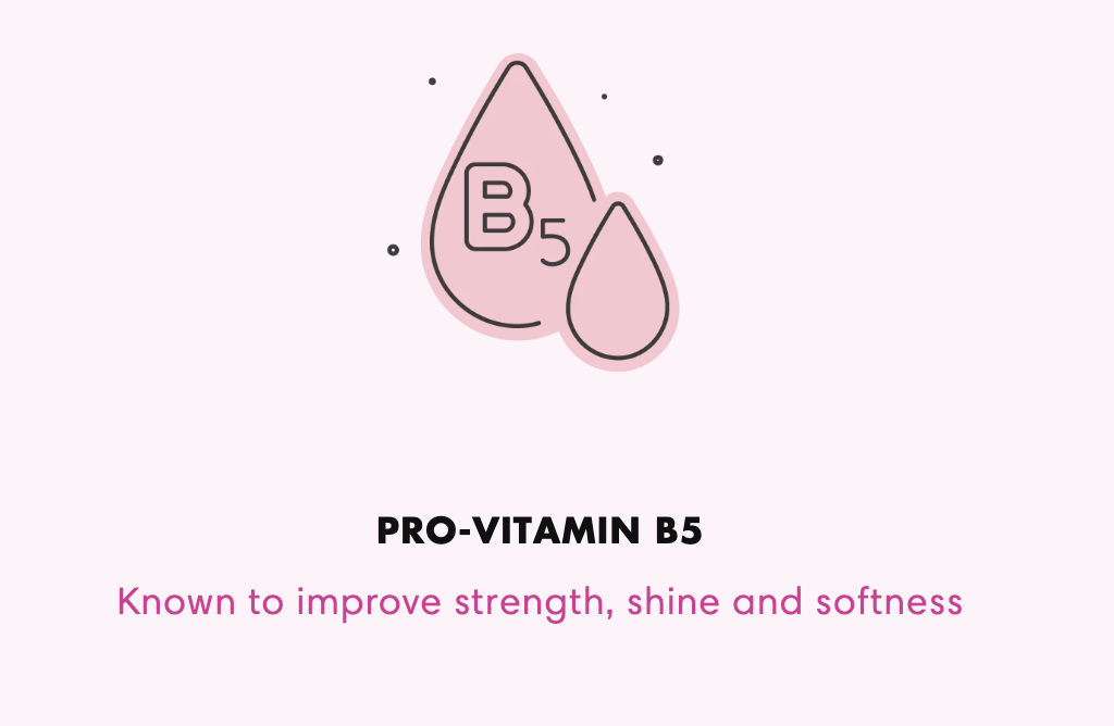 Pro vitamin B2, moisture burst ingredienser